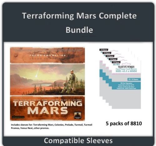 Terraforming Mars Sleeve Kings complete bundle (8810x5)